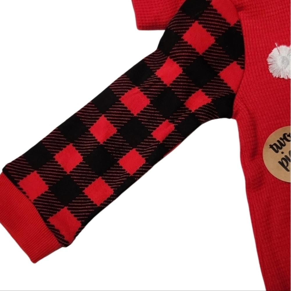 Baby Essentials Holiday Rompers (6M) - Picture 5 of 14